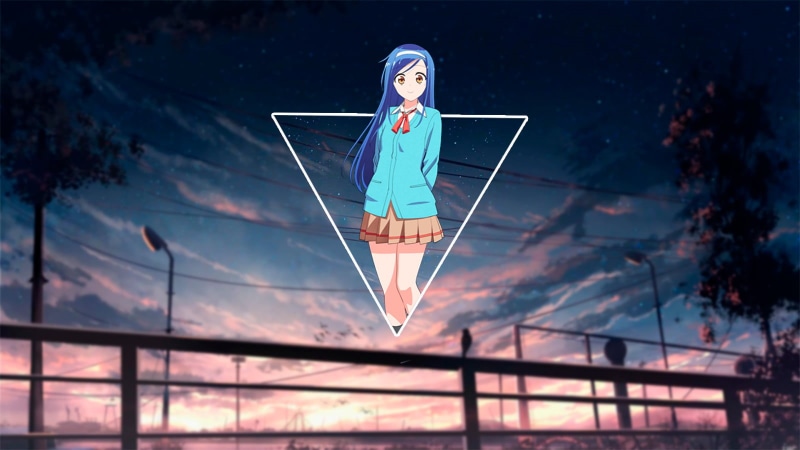 anime landscape, Fumino Furuhashi, anime girls, anime, waifu2x, 720P