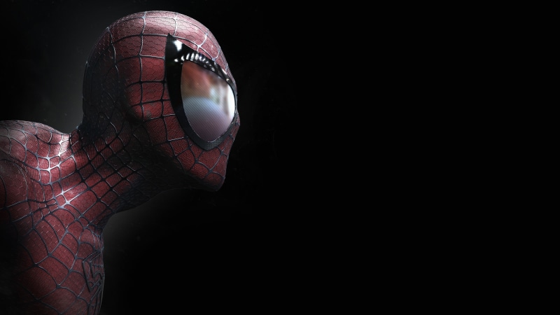 CGI, Spider-Man, 8K, 4K, Dark background, 8K, Black