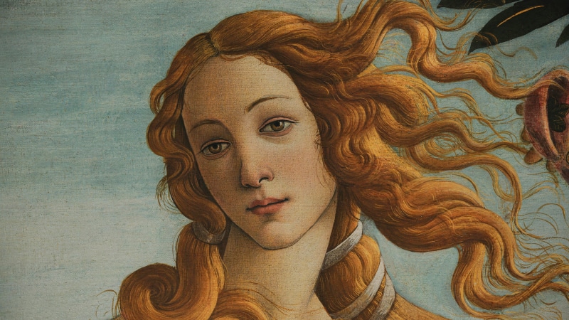 Aphrodite, Greek mythology, 4K, renaissance, Sandro Botticelli, Birth of Venus, classic art, painting, oil painting