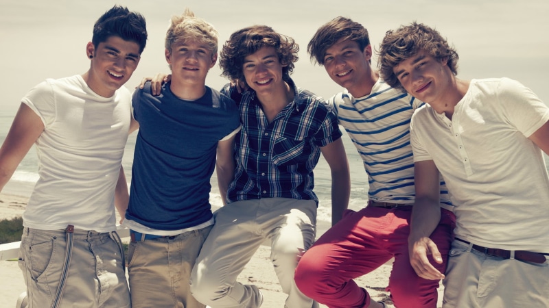 Niall Horan, young women, happiness, lifestyles, people, young adult, direction, casual clothing, Louis Tomlinson, One direction, teenage boys, bonding