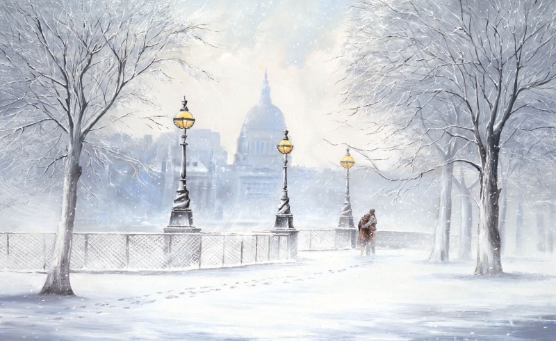 winter, park - Man Made Space, fog, snowing, tower, adult, europe, famous Place, frozen, street light, town, traces, cold temperature, season, travel, white
