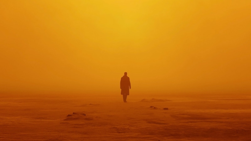 Blade Runner, Blade Runner 2049, orange, retro science fiction, 2K, Ryan Gosling, cyberpunk, science fiction