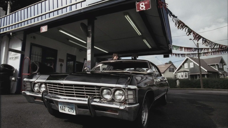 Car, classic, old-fashioned, Supernatural, black, built structure, outdoors, building exterior, Impala, architecture, mode of Transport, transportation