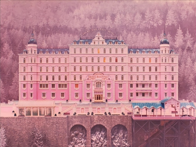 Hotel, Movie, The Grand Budapest Hotel, 1080P, Pink