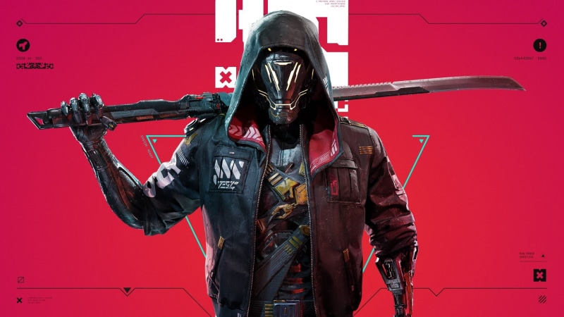 helmet, katana, cyberpunk, Ninja, hoods, cyborg, jacket, Ghostrunner, 1080P