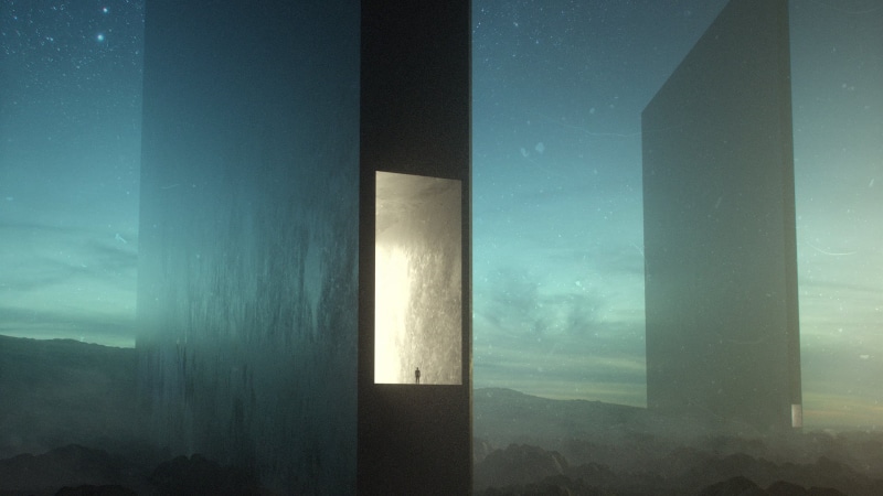 utopia, 1080P, white, cyberpunk, digital art, sunlight, Cinema 4D, dark, no people, scenics - nature, wooden, built structure, OctaneRender, environment