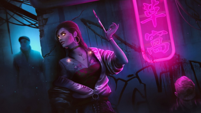 1080P, nightlife, illuminated, young women, music, adult, young adult, fashion, assassins, cyberpunk, arts culture and entertainment, people, dark, youth culture