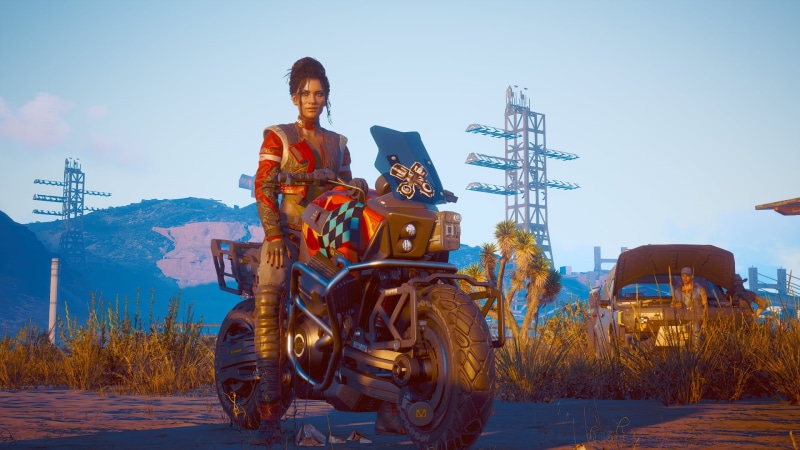 Ducati, biker, Biker girl, motorcycle, Panam Palmer, CD Projekt RED, Harley Davidson, Cyberpunk 2077, 1080P