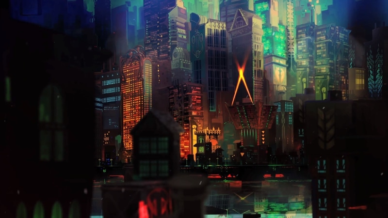 1080P, Supergiant Games, Transistor, city