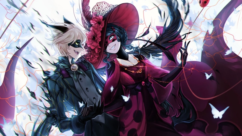 carnival - celebration event, human representation, outdoors, women, costume, festival, lifestyles, day, disguise, mask - disguise, people, Miraculous LadyBug