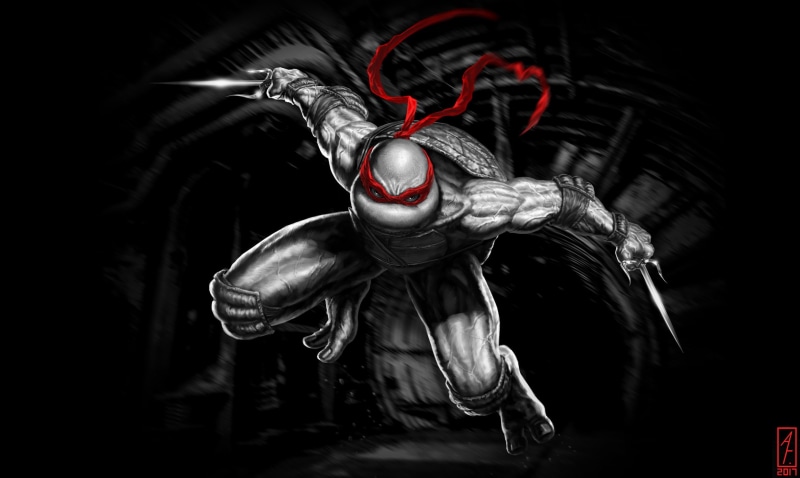 TMNT, Characters, Teenage Mutant Ninja Turtles, Concept Art, ANDREY GORKOVENKO, by ANDREY GORKOVENKO, Ninja, Raph, RAF, 1080P, NOIR TMNT, Turtles, Raphael