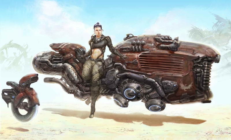 Star Wars, dieselpunk, 1080P, Rey, steampunk