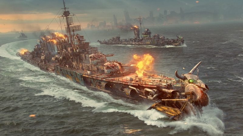 Warships, Warship, 1080P, World of Warships, Dieselpunk