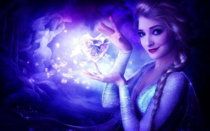 disco dancing, elsa, one person, indoors, beautiful people, adult, artwork, young women, nightclub, glowing, nightlife, Princess Elsa, young adult, blue