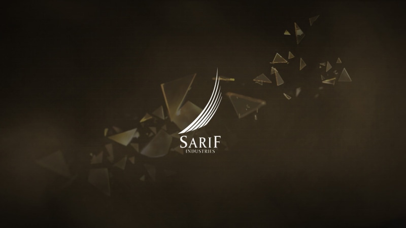 background, black, indoors, copy space, text, flying, illuminated, Deus Ex, backgrounds, video games, western script, Sarif Industries, 1080P, communication