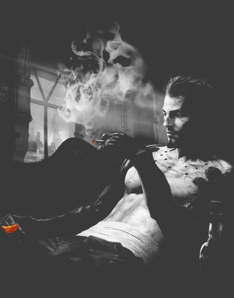 communication, adult, smoke - physical structure, Adam Jensen, cigarette, vector, bad habit, young adult, smoking, smoking issues, tobacco, social issues