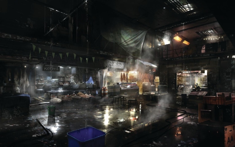 night, lighting equipment, Deus Ex: Mankind Divided, consumerism, video games, business, water, transportation, Deus Ex, built structure, misty