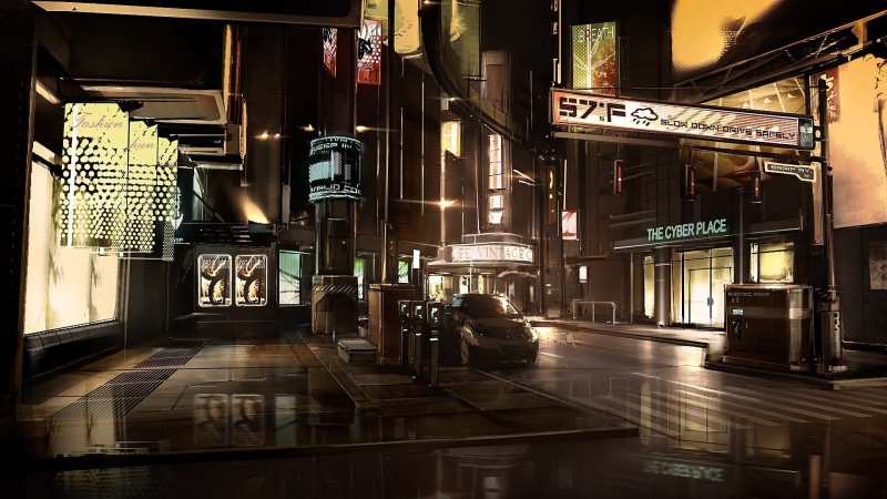 cyberpunk, concept art, Deus Ex: Human Revolution, 1080P, Deus Ex, futuristic