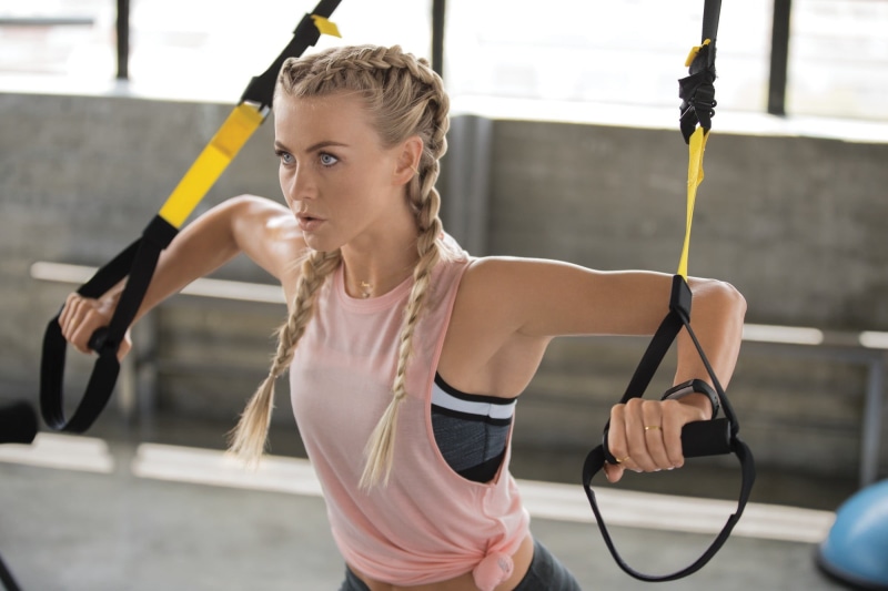 sports, sports clothing, women, exercising, lifestyles, hair, one person, young women, healthy lifestyle, strength, braids, blonde, leisure activity, young adult