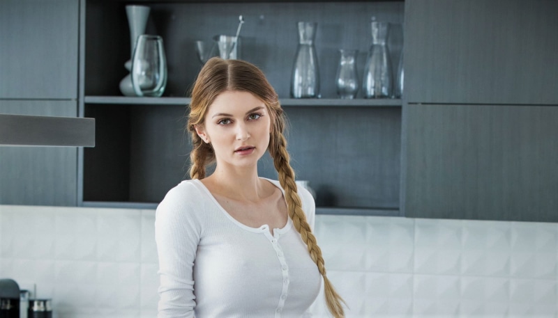 braids, model, Nadya Nabakova, women, Vixen.com, face, 1080P