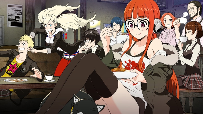 event, human skeleton, human skull, circus, leisure activity, 1080P, human representation, Phantom Thieves, poster, Protagonist (Persona 5), representation