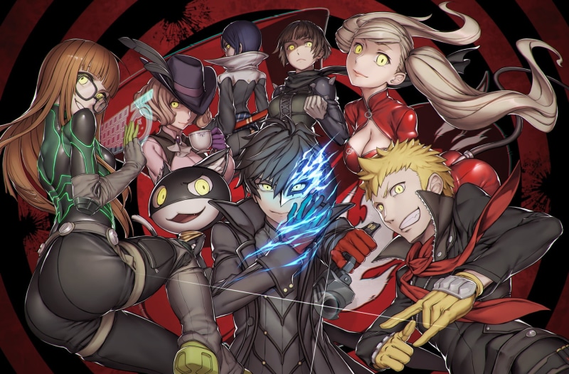 1080P, Haru Okumura, Akira Kurusu, Futaba Sakura, Persona 5, Persona, Ann Takamaki, Yusuke Kitagawa, Makoto Niijima, Ryuji Sakamoto, Morgana (Persona)