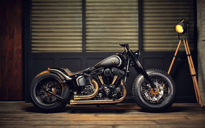 Vehicle, Harley-Davidson Softail Slim, Harley-Davidson, Motorcycle, 1080P, Custom Motorcycle