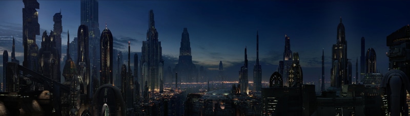 Coruscant, multiple display, 4K, Star Wars