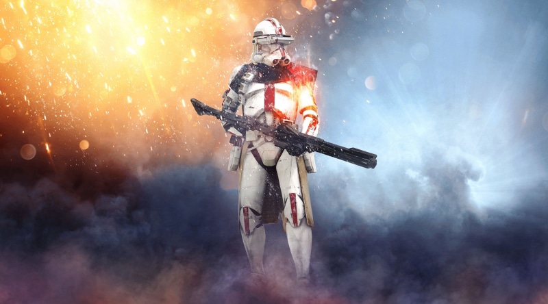 adult, motion, 4K, firefighter, blaster, k, star, bf4, Battlefield, battlefront 2, coruscant, one person, deviss, holding, outdoors, battlefront, copy space