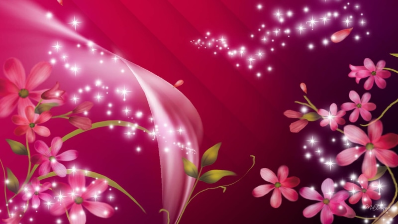 flame, twinkle, flowers, petals, summer, glitter, sparkle, 1080P, smoke, coruscate, pink, scintillate, gleam, lustre, glint