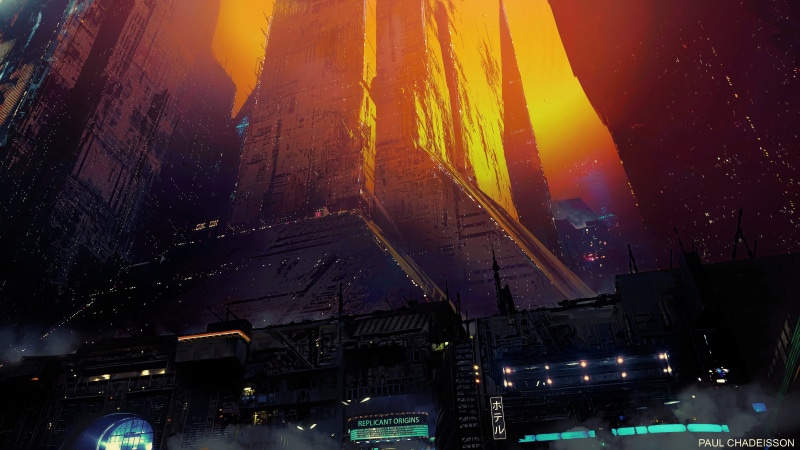 4K, fan art, futuristic, PC gaming, fantasy art, ArtStation, cyber, 3D, futuristic city, space, cityscape, CGI, science fiction, artwork, Bladerunner