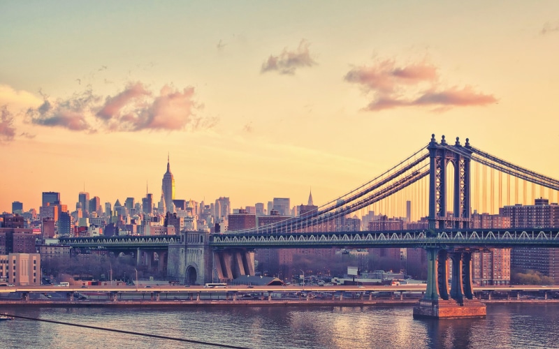 uSA, modern, east River, concrete, cloud - sky, suspension Bridge, office Building, the Americas, manhattan - New York City, travel Destinations, midtown Manhattan