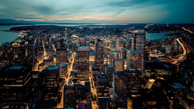 city, residential district, scenics, lower Manhattan, crowded, travel Destinations, travel, downtown District, cloud - sky, skyscraper, sunset, twilight