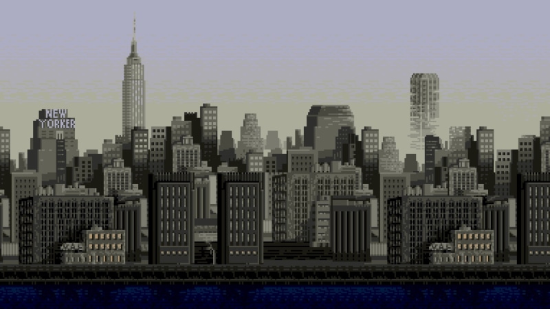 8-bit, pixel art, Empire State Building, building, cityscape, pixels, New York City, 2K