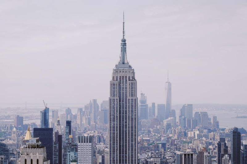 city Life, new York City, outdoors, cityscape, urban Scene, nature, smog, office building exterior, uSA, empire, Empire State building, landscape, downtown District
