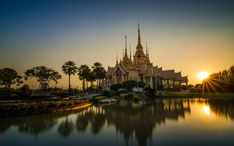 belief, building, wihan, toe, tablet, phones, nature, built structure, ultra, building exterior, hd, spirituality, ratchasima, water, luang, desktop, thailand