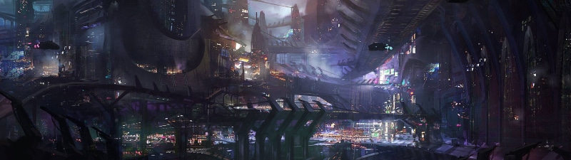 people, travel destinations, 4K, street, panoramic, concept art james paick, arts culture and entertainment, city, nightlife, busy, building exterior