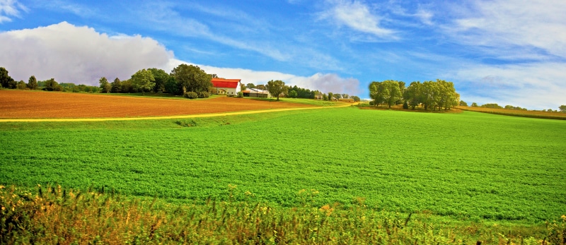 outdoors, daytime, 5K, hill, nature, white, green Color, field, europe, north, cloudy, landscape, farm, green, summer, blue, tree, dakota, land, landscaped