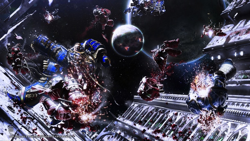metal, Horus Heresy, night, Warhammer, indoors, reflection, disco ball, Warhammer 40,000, 2K, characters, space marines, arts culture and entertainment