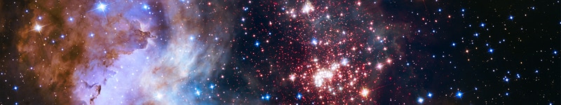 firework, galaxy, triple screen, firework - man made object, space, event, celebration, suns, Westerlund 2, night, Hubble Deep Field, no people, ESA, cosmic