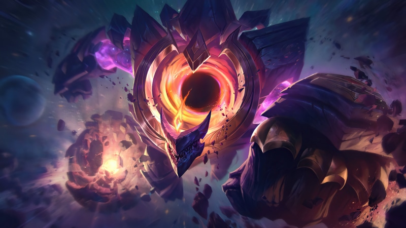 stars, Cosmic Break, space, Malphite, Riot Games, universe, 4K, League of Legends, dark