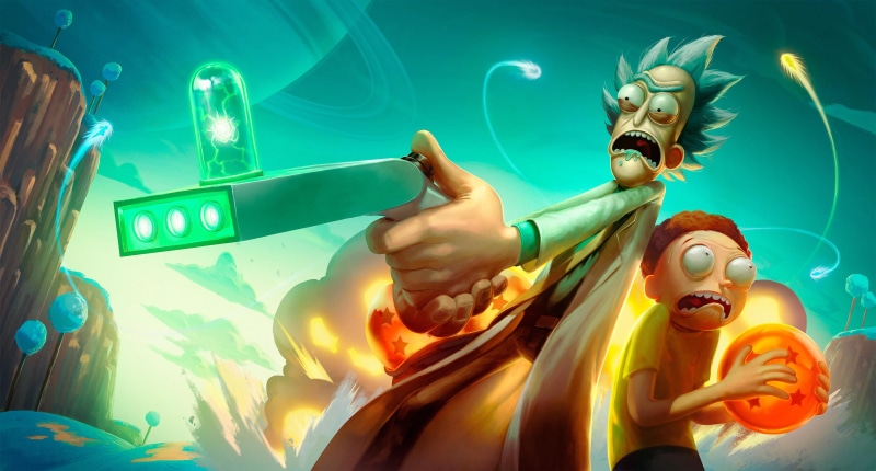 male likeness, gesturing, Rick Sanchez, representation, animals in the wild, outdoors, human representation, Rick and Morty, art and craft, drawing, Dragon Ball
