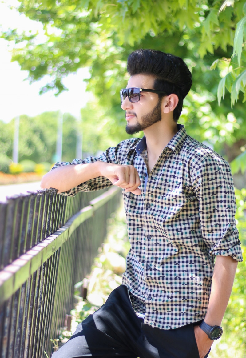 front view, pakistan, one man only, stylish boy, adult, hair style, three quarter length, green, asian boys, young men, posing, modern, portrait, mixed