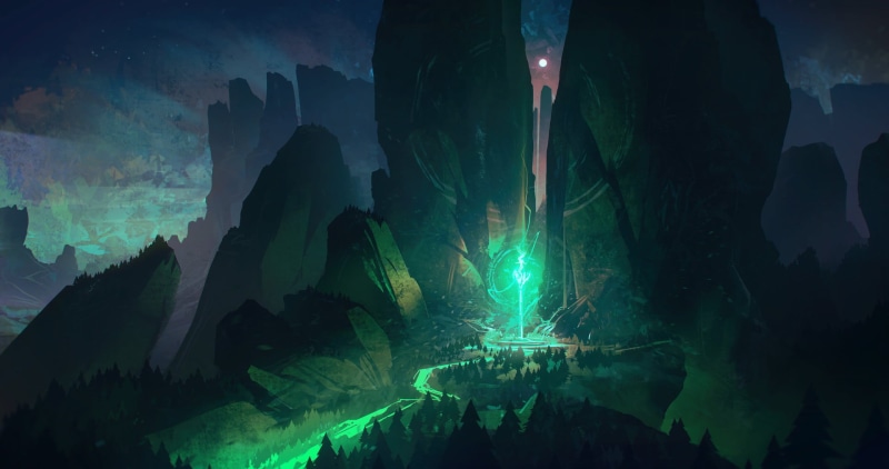 1080P, Bastien Grivet, fantasy art, forest, digital art, magic, magic circle