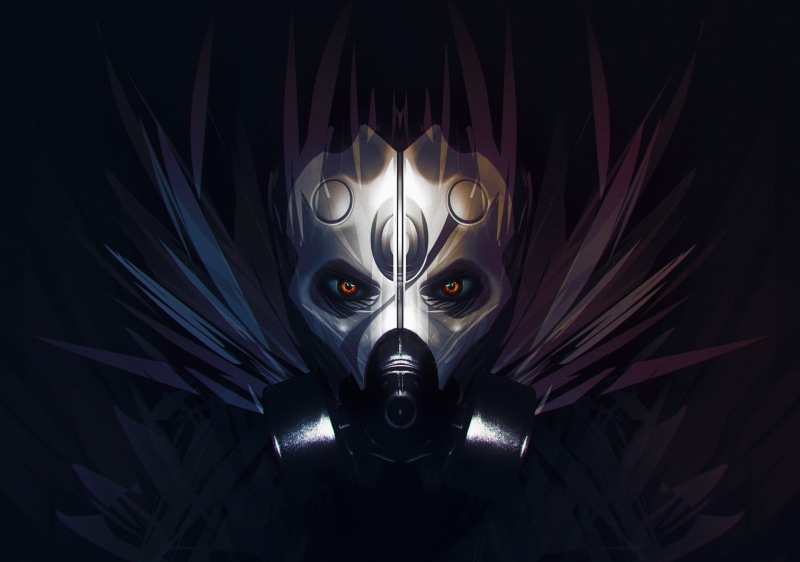 eyes, art, filter, grivetart, GAS, Bastien Grivet, 1080P, face, mask