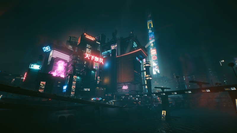 neon, city, futuristic, night, 4K, Cyberpunk 2077, 4K