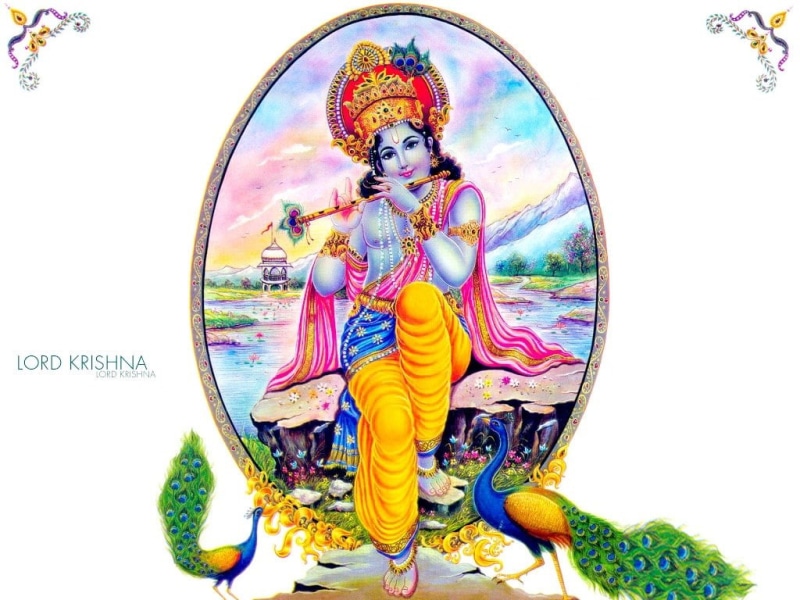 craft, representation, lord, circle, digital composite, human representation, female likeness, Lord Krishna, 480P, design, white background, male likeness
