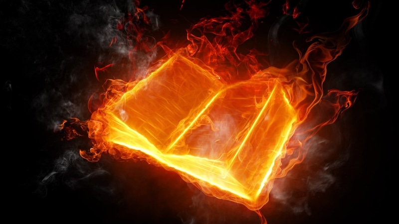 Design, illustration, Book, Burning, 1080P, Abstract, Fire