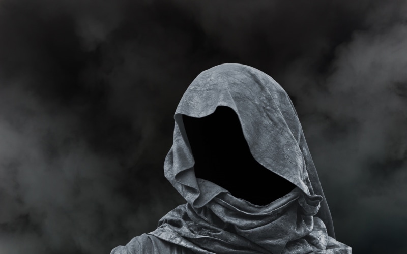 1080P, hoods, bone, obscured face, people, close-up, depression - sadness, demon - fictional character, human skeleton, mask, headshot, faceless, unrecognizable person