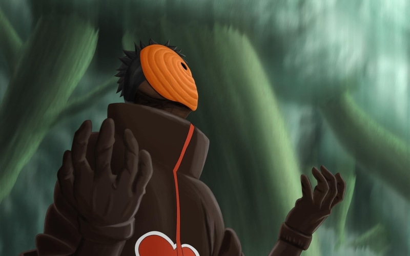 toby, naruto, 1080P, illustration, faceless, creature, akatsuki, wooden, character, 1920x1200, fantasy